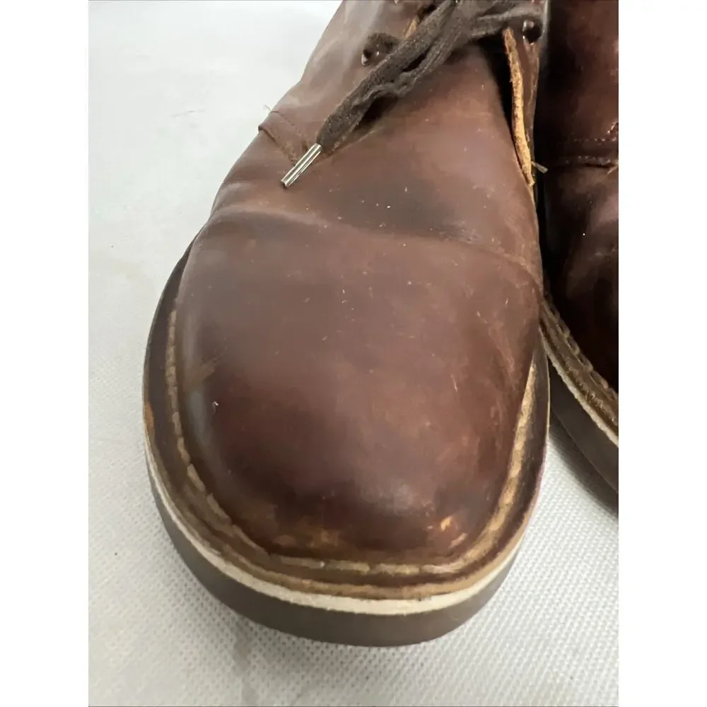 Clarks Bushacre II Desert Chukka Boots Men's Size 9M Brown Leather 15522